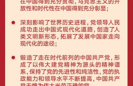 8個(gè)數(shù)字，解讀學(xué)習(xí)十九屆六中全會(huì)公報(bào)