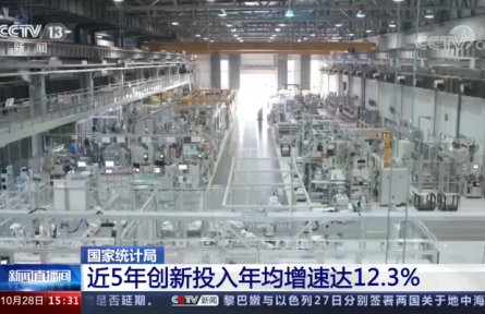 我國近5年創(chuàng)新投入年均增速達(dá)12.3%