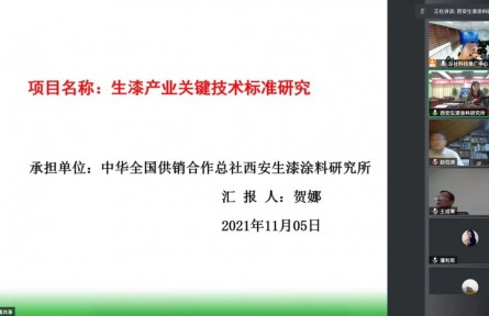 總社西安生漆涂料研究所“生漆產(chǎn)業(yè)關鍵技術(shù)標準研究”成果評價公告【2021（41號）】