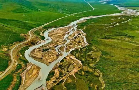 甘肅張掖：黑河九曲 秋意無邊