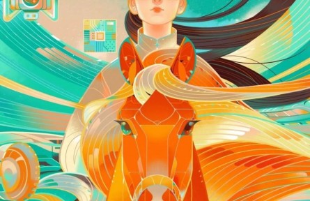 插畫故事：駕馭科技奔馬，奔向AI未來！